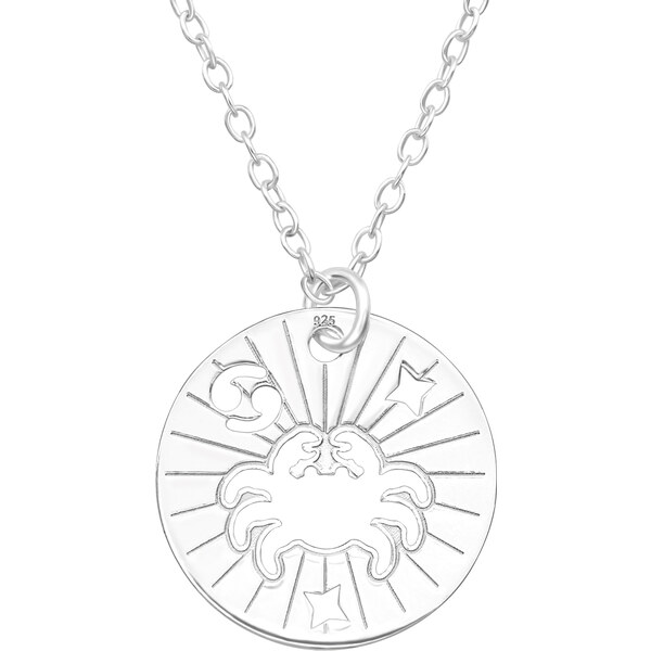 MAJYA Strieborný prívesok s retiazkou RAK v kruhu 10615 64581266