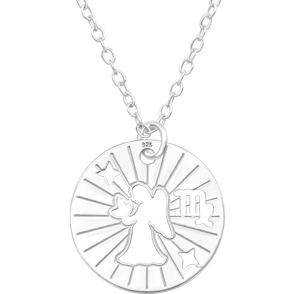 MAJYA Strieborný prívesok s retiazkou PANNA v kruhu 10617 64581271