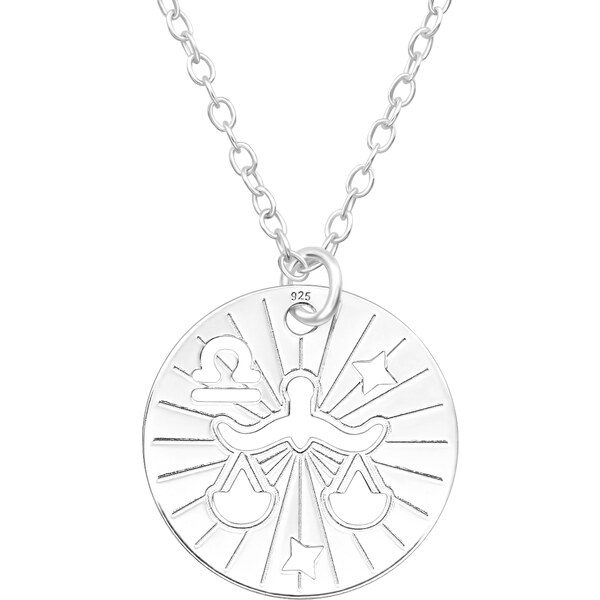 MAJYA Strieborný prívesok s retiazkou VÁHY v kruhu 10618 64581272