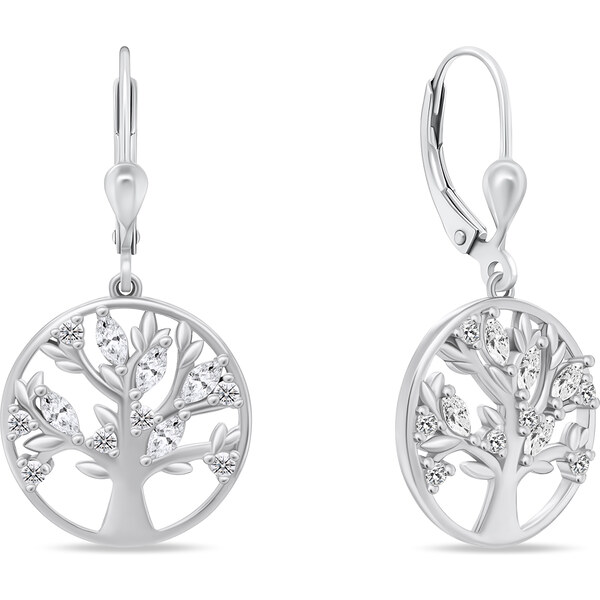 Brilio Silver Obľúbené strieborné náušnice Strom života EA311W 66586471