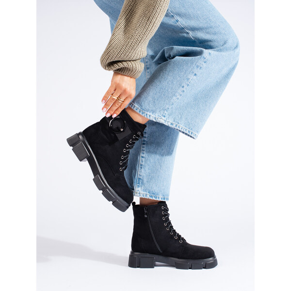 GOODIN Black womens shelovet bags made of ecological suede 64616544