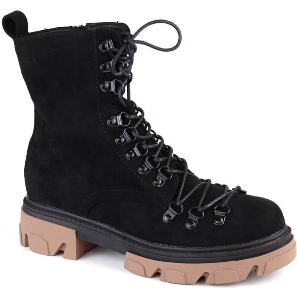 Vinceza W JAN255 čierne zateplené semišové čižmy 49774891