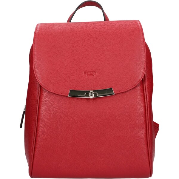 Elegantný dámsky kožený batoh Katana Esens - červená 46447448
