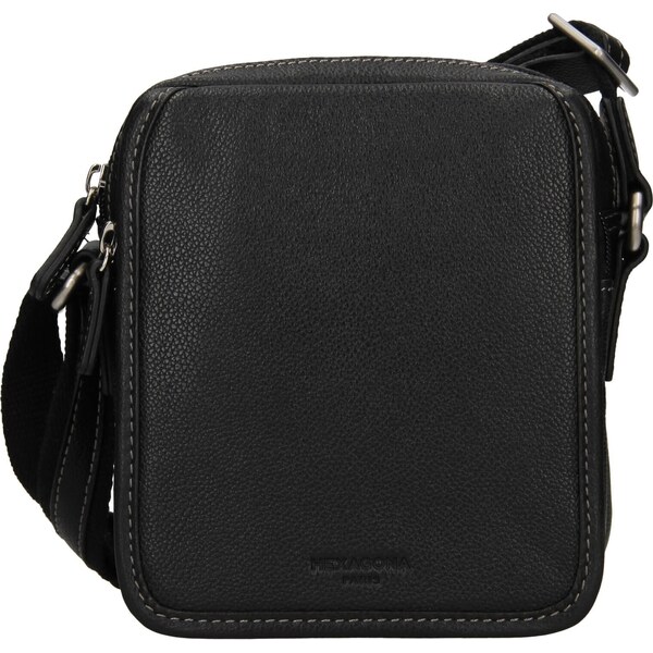 Pánska kožená taška na doklady Hexagona Deresk - čierna 46447451