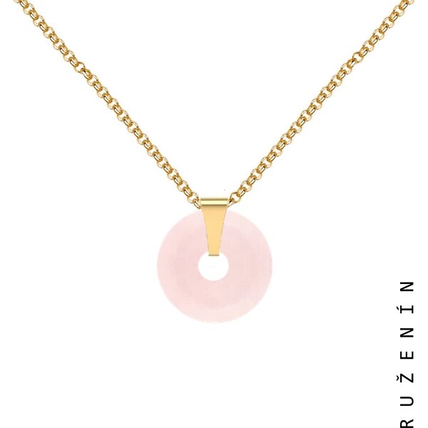 Taboo zlatý náhrdelník Karma ruženín tb727 46447544