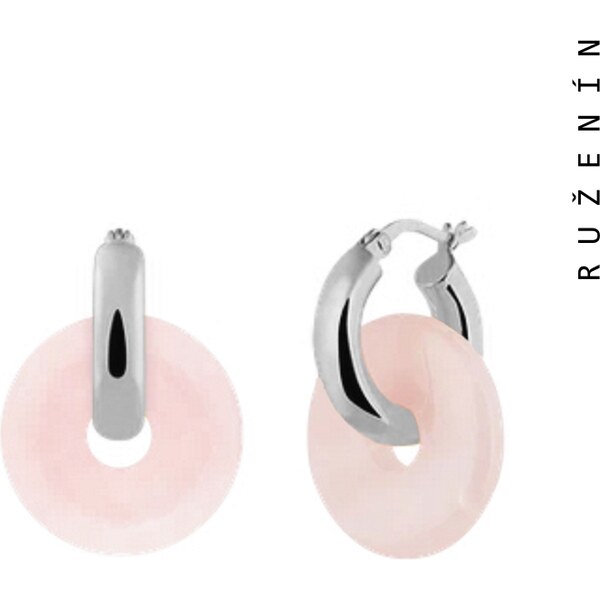 Taboo náušnice kruhy Karma ruženín tb718 46447535