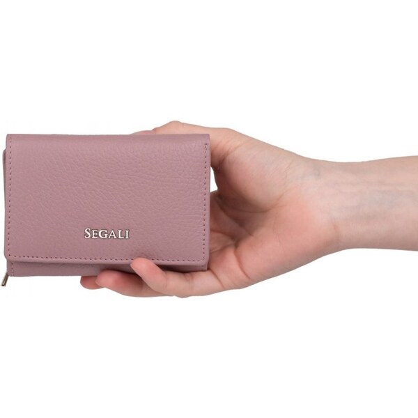 SEGALI Dámska kožená peňaženka SG-27106 B Rose 46467747