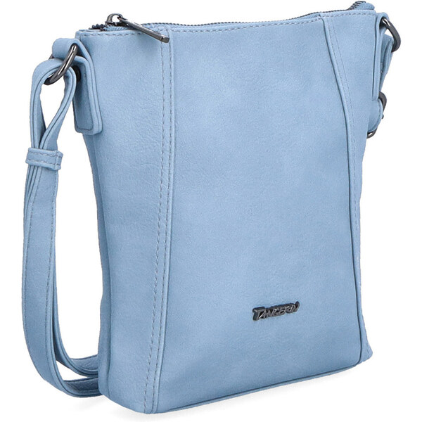Kabelka zo syntetickej kože crossbody Tangerin modrá 8014 SM 64019853