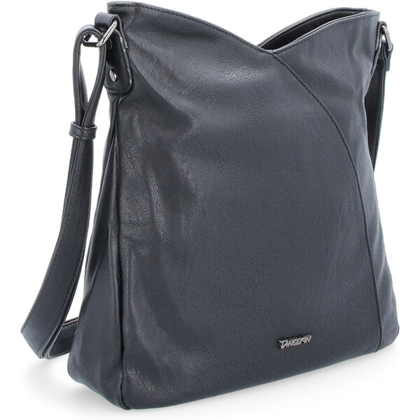 Kabelka zo syntetickej kože crossbody Tangerin čierna 8023 C 47092222