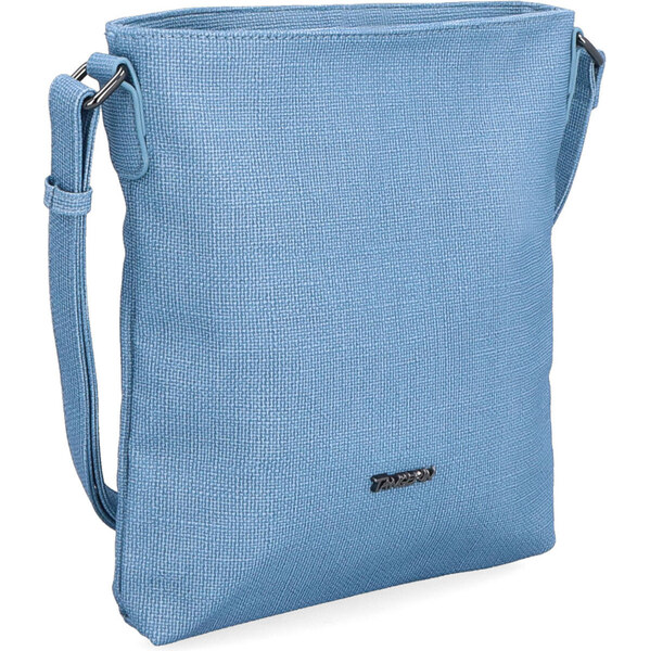 Kabelka zo syntetickej kože crossbody Tangerin modrá 7006 M 64020008