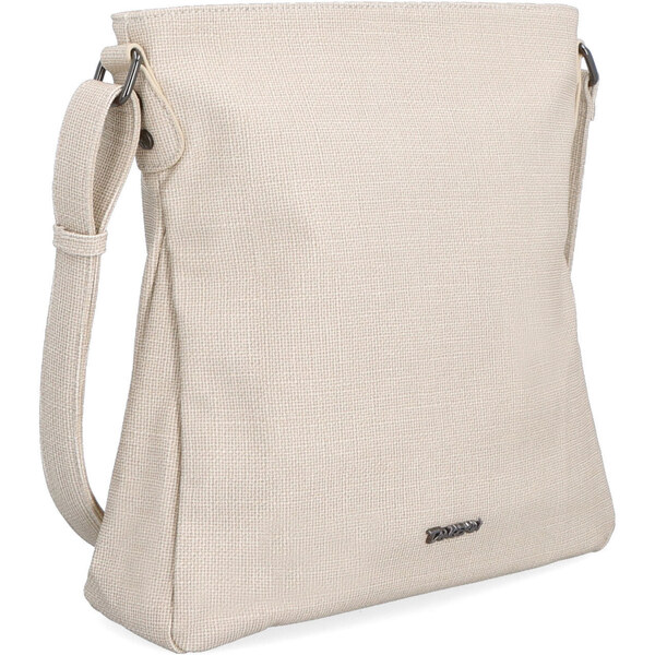 Kabelka zo syntetickej kože crossbody Tangerin béžová 7001 BE 47092283