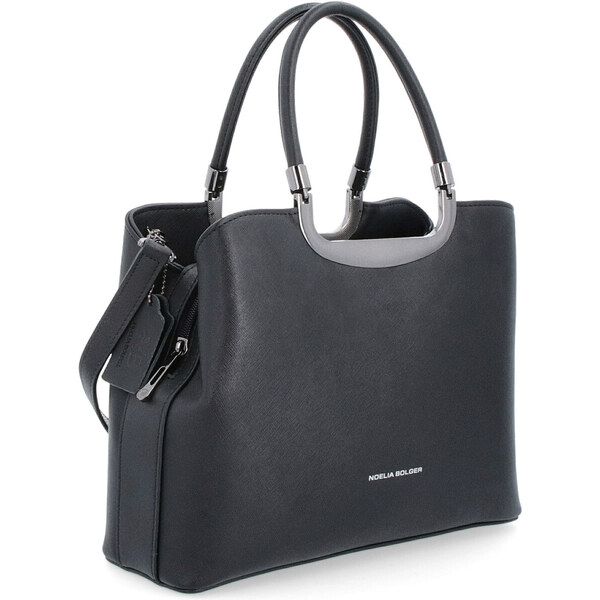 Kožená kabelka do ruky Noelia Bolger čierna NB 0068 C 47092233