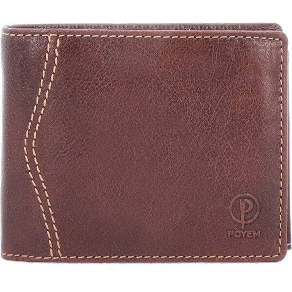 Pánska kožená peňaženka Poyem hnedá 5232 Poyem H 46471869