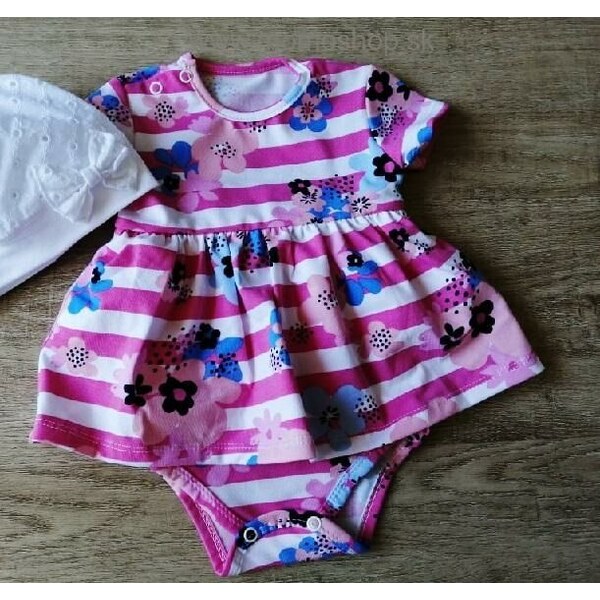 Mrofi Detské BODY sukničkové Domi Pink 46457706