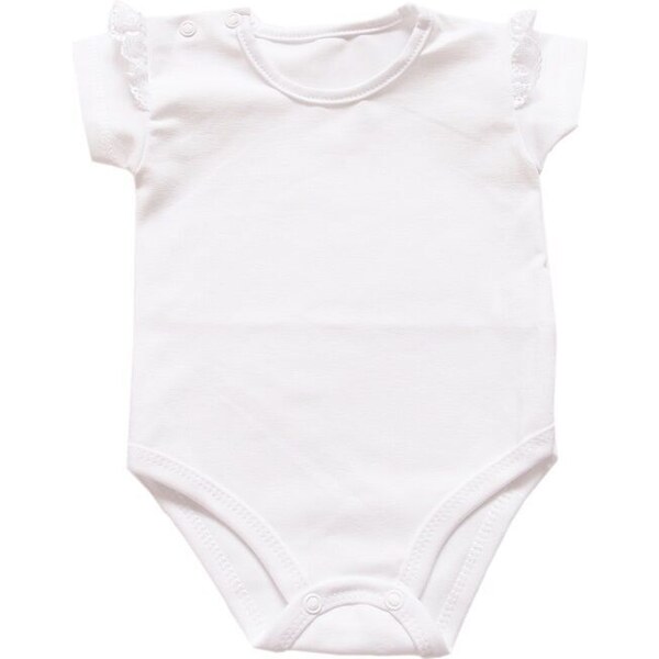 Mrofi Dievčenské body Aurelia s čipkovaným volánom 64409739