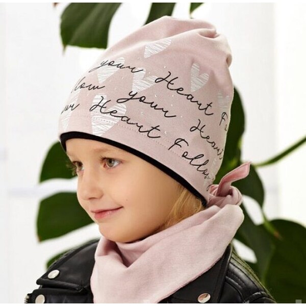 Prechodná čiapka a šatka AJS Hearts 46457919