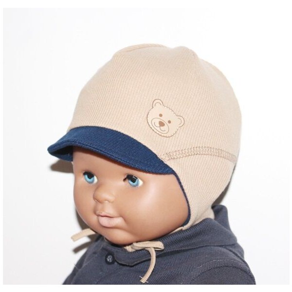 RADA Chlapčenská čiapka ŠAŇO Rebro Beige 46458248