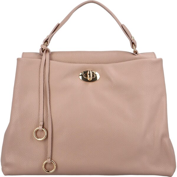 Delami Vera Pelle Dámska kožená kabelka do ruky staroružová - Delami 46545265