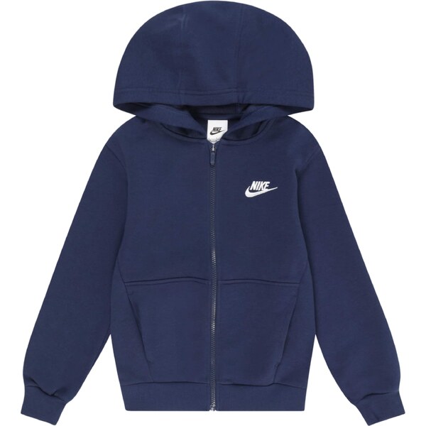 Nike Sportswear Tepláková bunda CLUB FLC námornícka modrá / biela 46512216