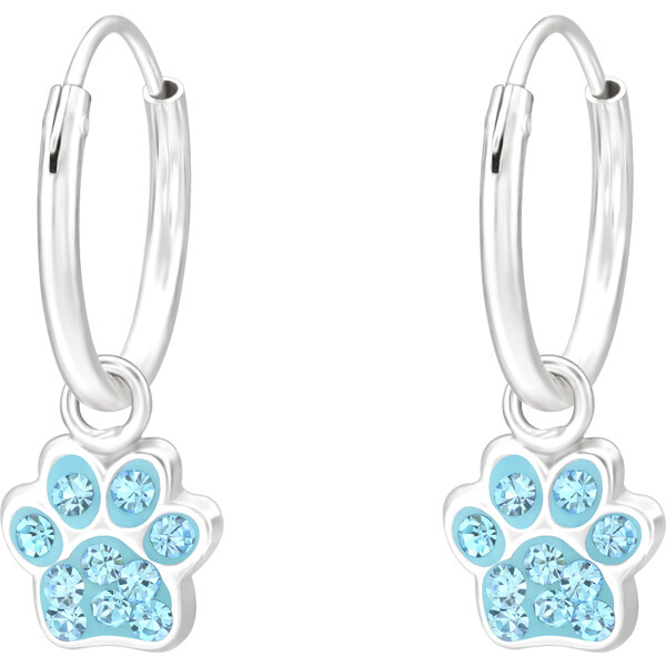 MAJYA Strieborné náušnice PACKY modré 10657 65360879