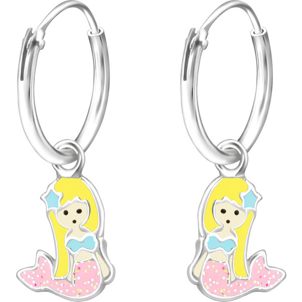 MAJYA Strieborné náušnice MORSKÁ PANNA 10660 64581226