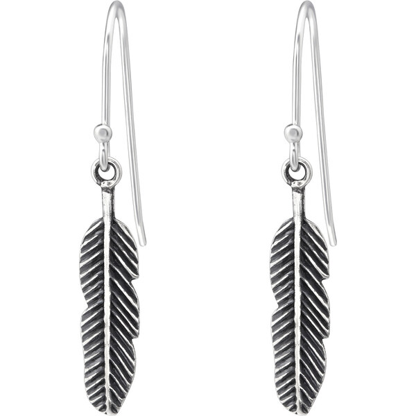 MAJYA Strieborné náušnice PIERKA 10679 64581302