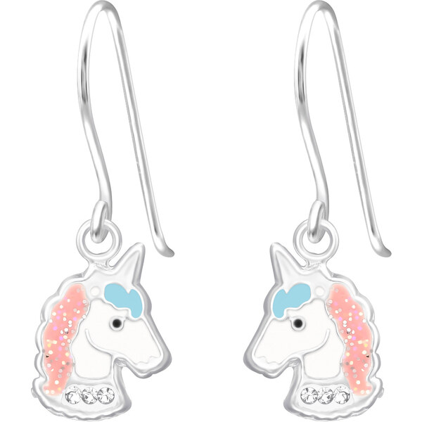 MAJYA Strieborné náušnice jednorožec TOMMY 10683 64581306
