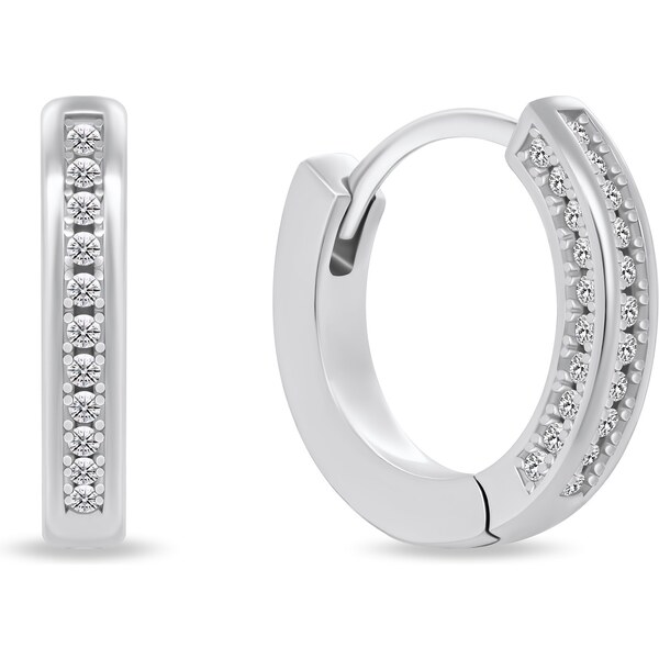 Brilio Silver Trblietavé strieborné kruhy so zirkónmi EA889W 66584957