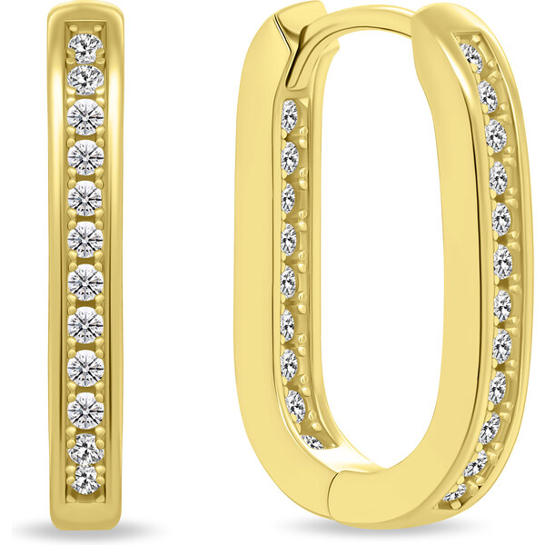 Brilio Silver Neprehliadnuteľné strieborné náušnice so zirkónmi EA885Y 66586000