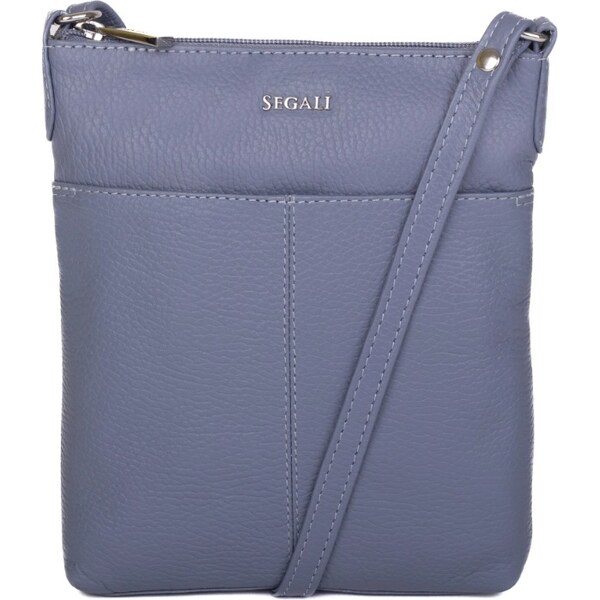 SEGALI Dámska kožená crossbody kabelka 7001 B lavender 66586743