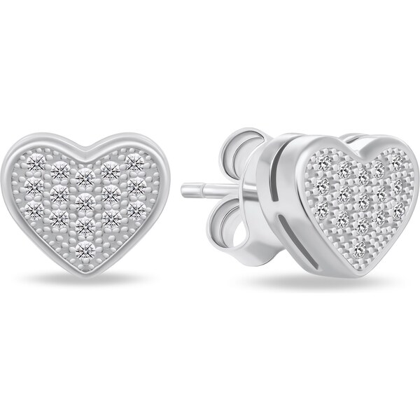 Brilio Silver Trblietavé srdiečkové náušnice zo striebra EA900W 66584177