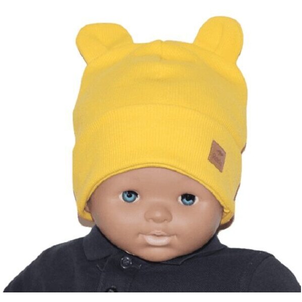 RADA Rebrovaná čiapka Janka Yellow 46458038