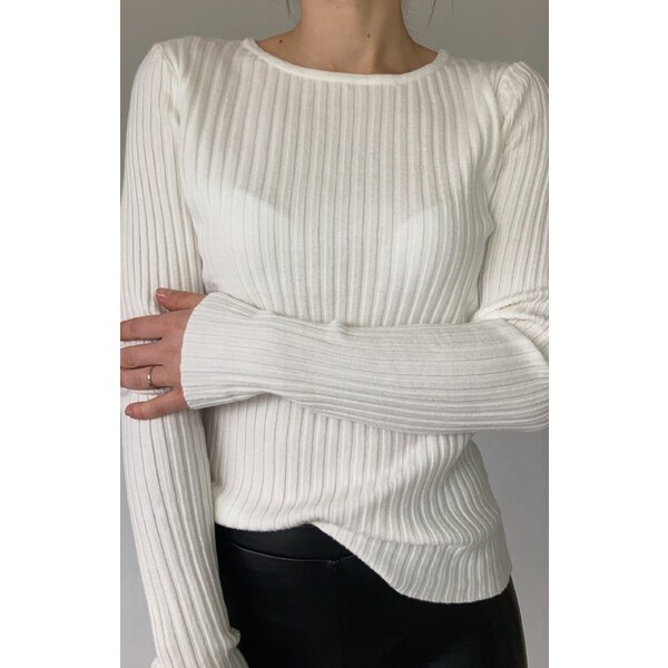 modnenakupy.sk Dámsky rebrovaný sveter ZOE 36190581