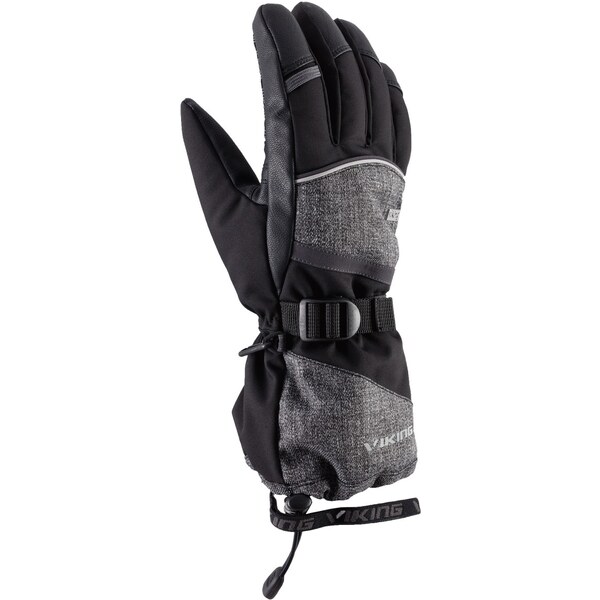 Pánske freeridové rukavice Viking SOREN čierna/sivá 46545875
