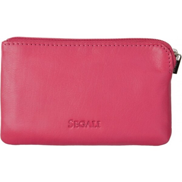 SEGALI Kožená mini peňaženka-kľúčenka 7289 pink 66591777