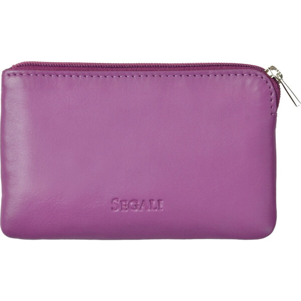SEGALI Kožená mini peňaženka-kľúčenka 7289 fuchsia 66584275