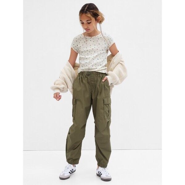 Biele dievčenskú vzorované tričko GAP 50511969