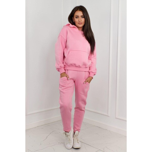 MladaModa Zateplená tepláková súprava s klokaním vreckom model 9577 46552270