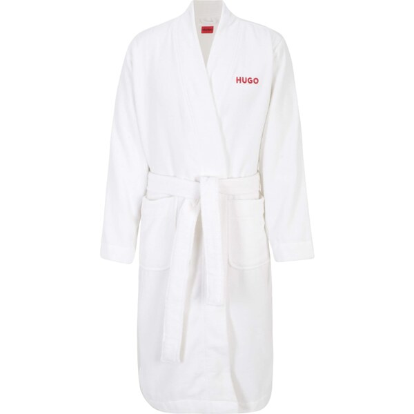 HUGO Dlhý župan červená / biela 46563928