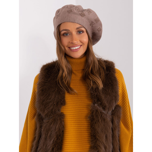 Wool Fashion Italia Cap-AT-CZ-2318.26-dark beige 64664284