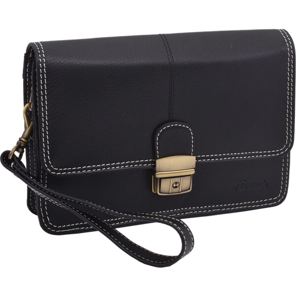 Mercucio Kožená etue taška čierna 3711646 64507416