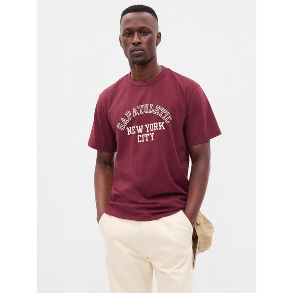 Bordové pánske tričko s nápisom GAP 52519069