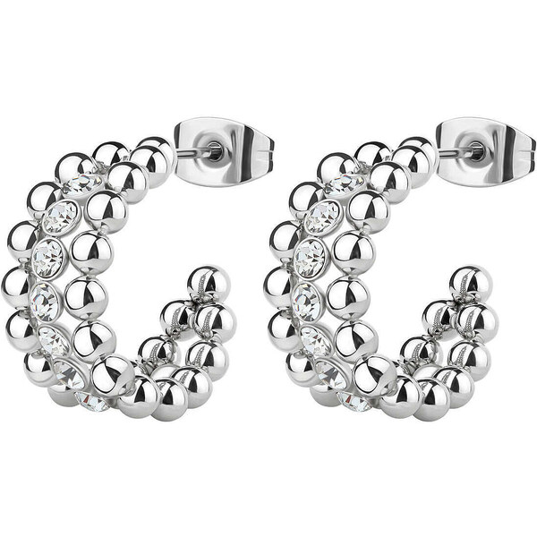 Brosway Moderné oceľové náušnice s kryštálmi Perfect BPC24 66579721