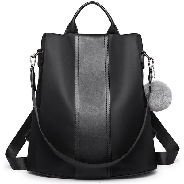 Konofactory Čierny štýlový ruksak s príveskom 2v1 „Famous“ 46582890