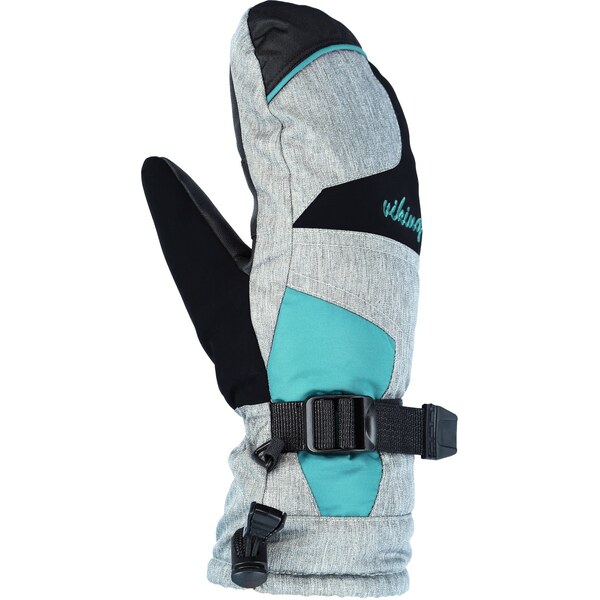 Dámske lyžiarske palčiaky Viking Ronda sivá/tyrkysová 46636977