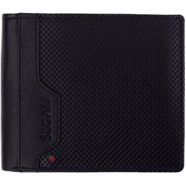 SEGALI Pánska kožená peňaženka 21039/T čierna 46637076