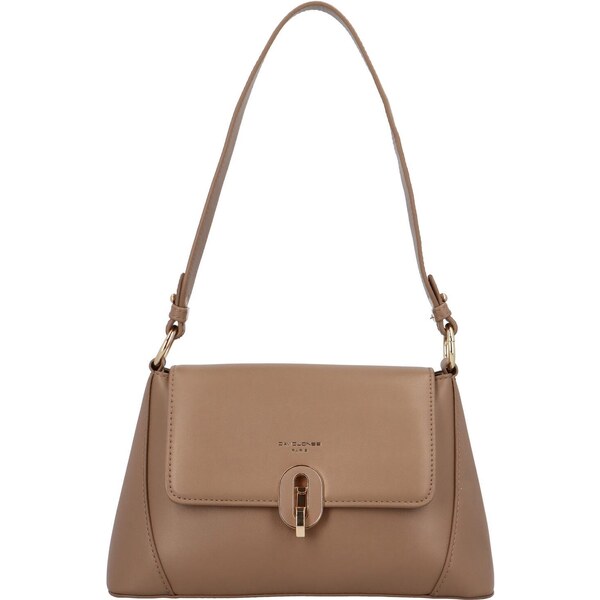 Dámska crossbody kabelka taupe - David Jones Felecia taupe 47377413