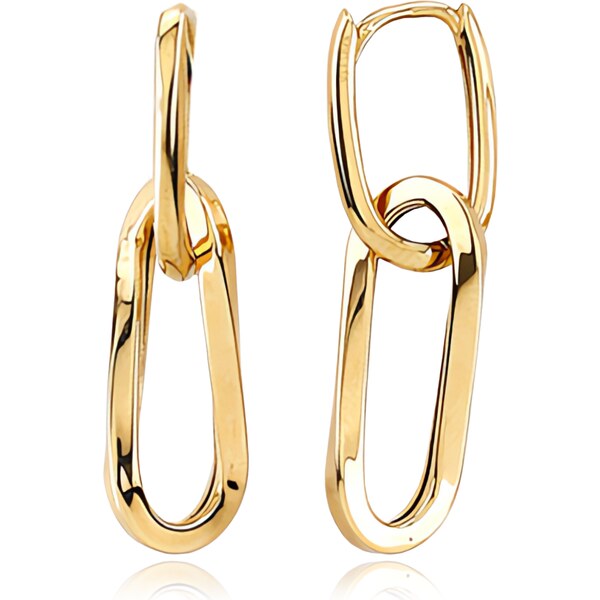 OLIVIE MINET Moderní zlaté náušnice Au 585/1000 65013933