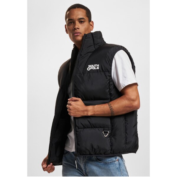 Southpole Mens Bubble Vest 1.0 Black Vest 56466853