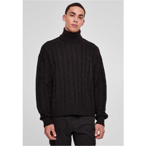 Urban Classics Boxy Roll Neck Sweater Black 50648988